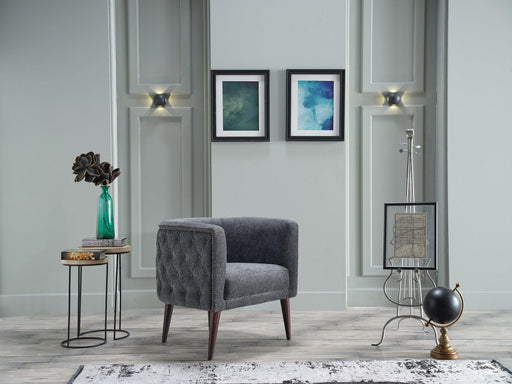 Selma Accent Armchair (Selma Grey) by Bellona