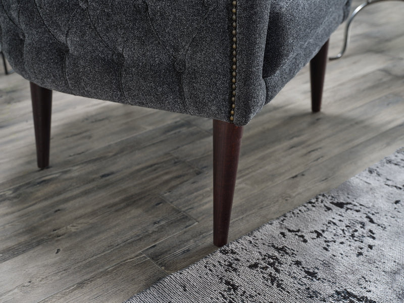 Selma Accent Armchair (Selma Grey) by Bellona