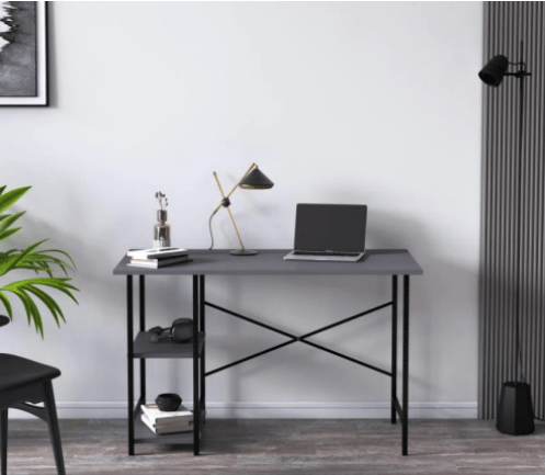 Setup Anthracite Bookshelf with 5 Shelves