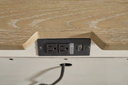 Shaybrock Two Drawer Night Stand with Power Cord - Berre Furniture