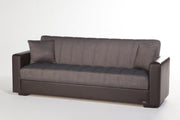 Sidney 3 Seat Sleeper Sofa (Bolzoni Brown) 1 Piece by Bellona