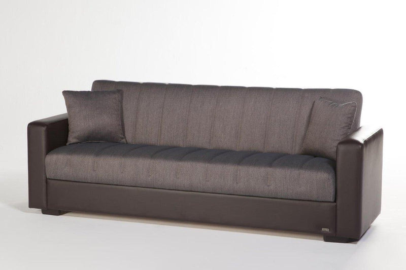 Sidney 3 Seat Sleeper Sofa (Bolzoni Brown) 1 Piece by Bellona