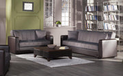Sidney Love Seat (Bolzoni Brown) by Bellona