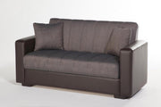 Sidney Love Seat (Bolzoni Brown) by Bellona