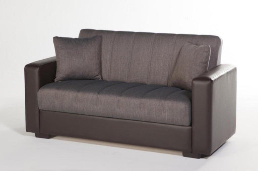 Sidney Love Seat (Bolzoni Brown) by Bellona