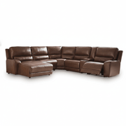 Silverbrooke 6 - Piece Power Reclining Sectional with Chaise - Berre Furniture