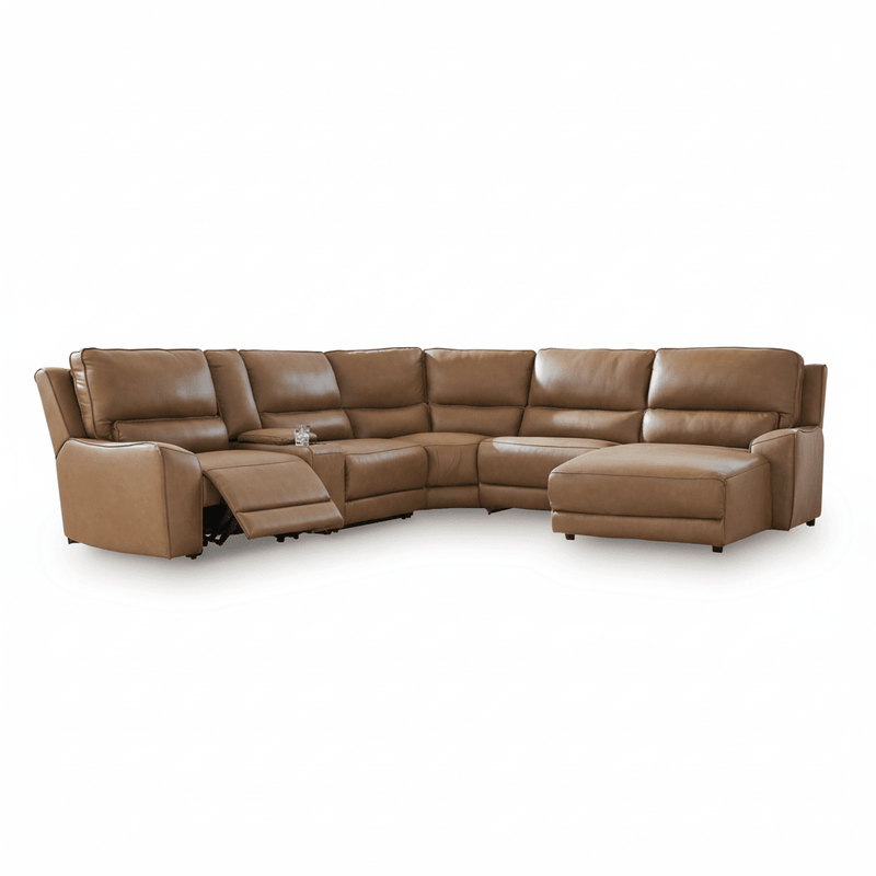 Silverbrooke 6 - Piece Power Reclining Sectional with Chaise - Berre Furniture