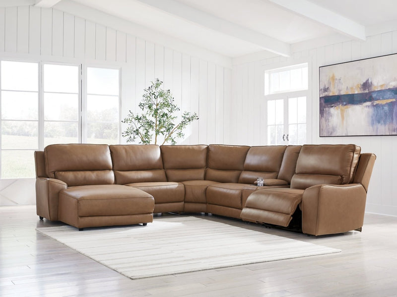 Silverbrooke 6 - Piece Power Reclining Sectional with Chaise - Berre Furniture