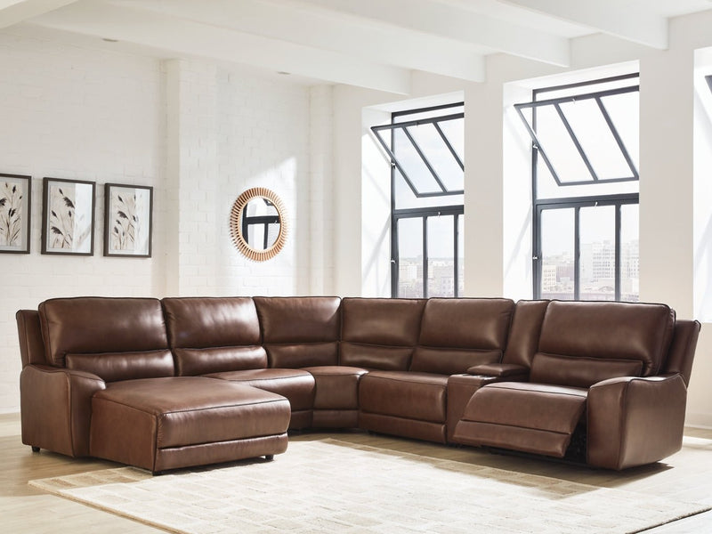 Silverbrooke 6 - Piece Power Reclining Sectional with Chaise - Berre Furniture