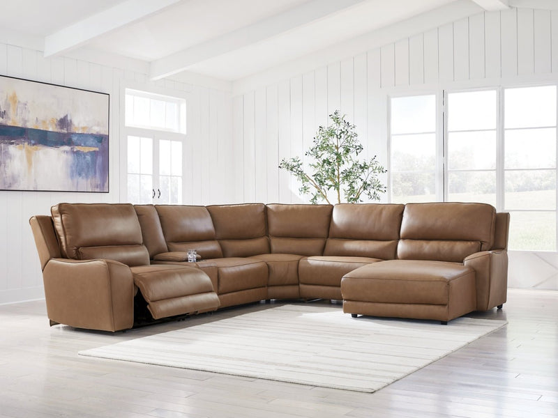 Silverbrooke 6 - Piece Power Reclining Sectional with Chaise - Berre Furniture