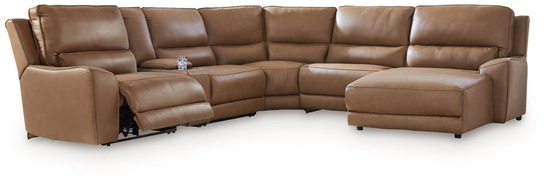 Silverbrooke 6 - Piece Power Reclining Sectional with Chaise - Berre Furniture