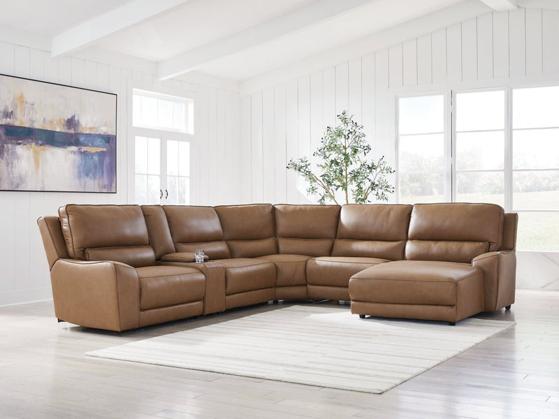 Silverbrooke 6 - Piece Power Reclining Sectional with Chaise - Berre Furniture