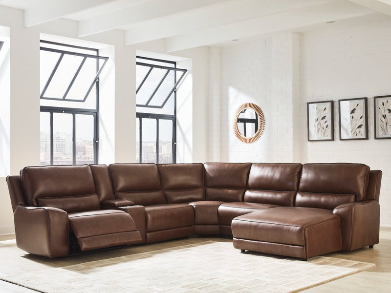 Silverbrooke 6 - Piece Power Reclining Sectional with Chaise - Berre Furniture