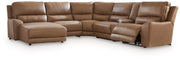 Silverbrooke 6 - Piece Power Reclining Sectional with Chaise - Berre Furniture