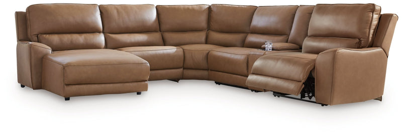 Silverbrooke 6 - Piece Power Reclining Sectional with Chaise - Berre Furniture