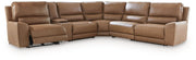 Silverbrooke 6 - Piece Reclining Sectional with Storage Console - Berre Furniture