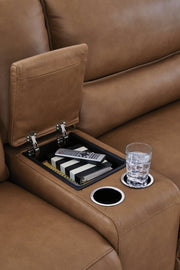 Silverbrooke 6 - Piece Reclining Sectional with Storage Console - Berre Furniture