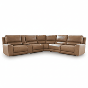 Silverbrooke 6 - Piece Reclining Sectional with Storage Console - Berre Furniture