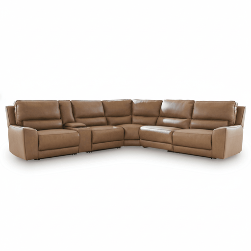 Silverbrooke 6 - Piece Reclining Sectional with Storage Console - Berre Furniture