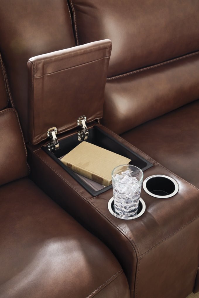 Silverbrooke 6 - Piece Reclining Sectional with Storage Console - Berre Furniture