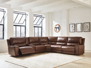 Silverbrooke 6 - Piece Reclining Sectional with Storage Console - Berre Furniture