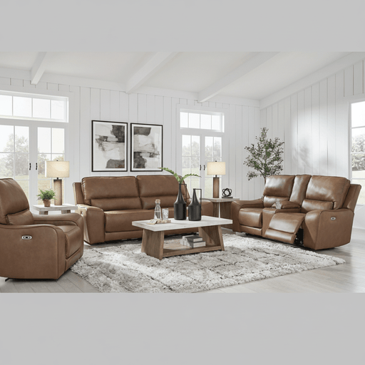 Silverbrooke 7 - Piece Reclining Sectional with Chaise and Storage Consoles - Berre Furniture