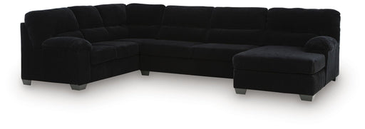 SimpleJoy 3-Piece Sectional with Chaise Standard (v2) Onyx