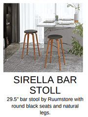 Sirella Bar Stool - Set of 2 - Berre Furniture