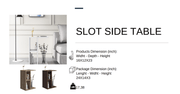 Slot Side Table Varna Oak - Berre Furniture
