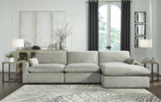 Sophie Grey Fabric 3 pc Sectional - Berre Furniture