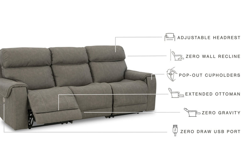 Starbot 3 - Piece Power Reclining Sofa - Berre Furniture