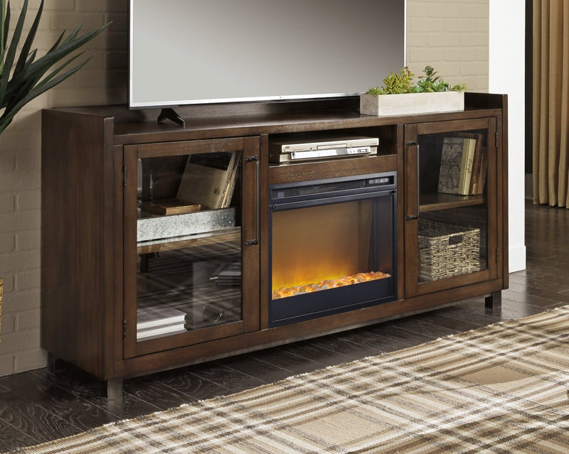 Starmore 70" TV Stand with Electric Fireplace - Berre Furniture