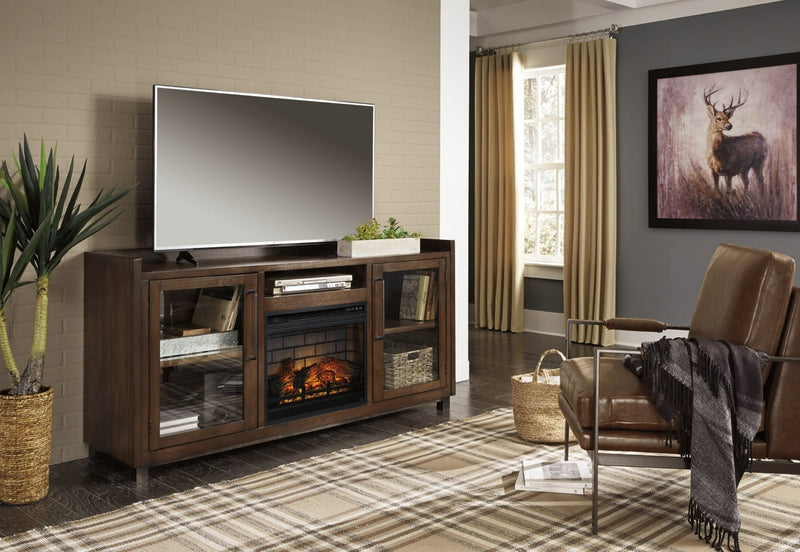 Starmore 70" TV Stand with Electric Fireplace - Berre Furniture