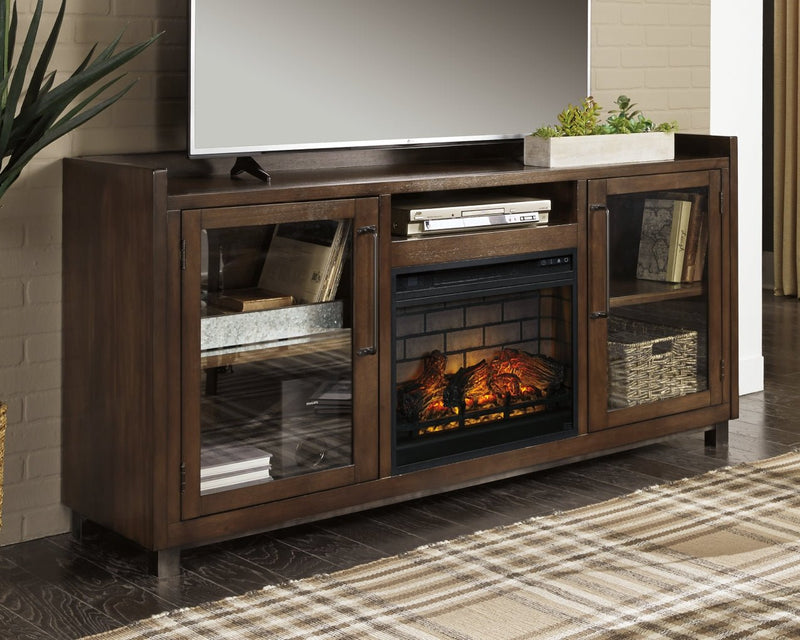 Starmore 70" TV Stand with Electric Fireplace - Berre Furniture