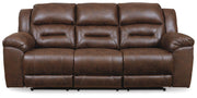 Stoneland Reclining Sofa Chocolate