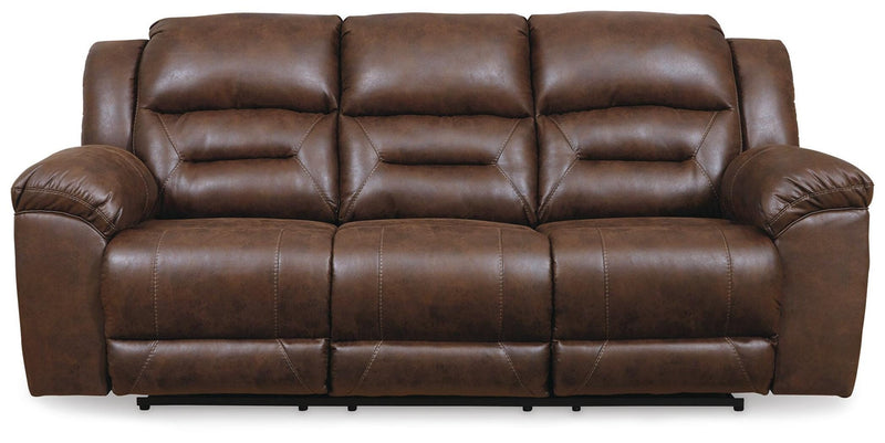 Stoneland Reclining Sofa Chocolate