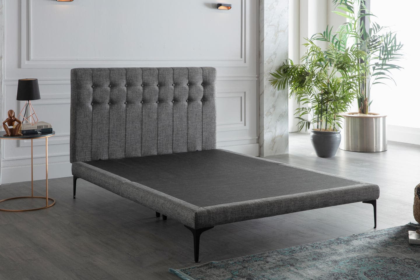 Stratton Bed In A Box by Bellona Twin BELL BASIC GREY