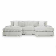 Stupendous 3 - Piece Sectional with Double Chaise - Berre Furniture