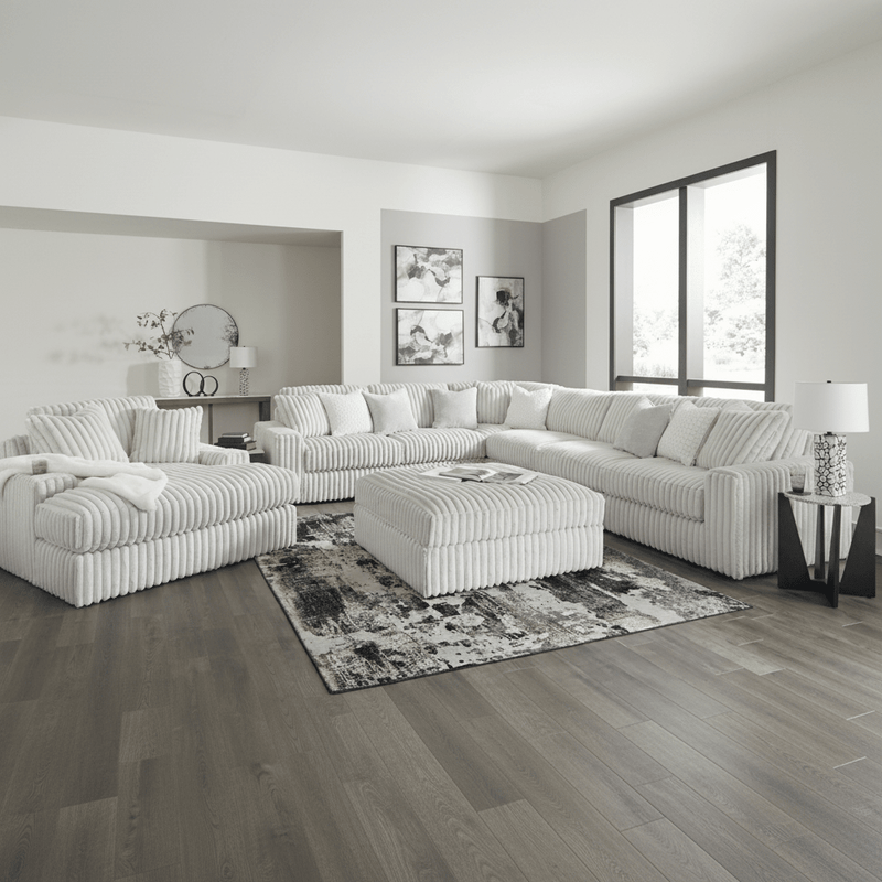 Stupendous 4 - Piece Sectional with Chaise - Berre Furniture