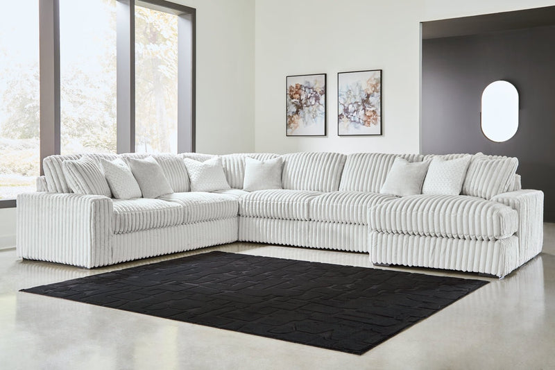 Stupendous 5 - Piece Sectional with Chaise - Berre Furniture