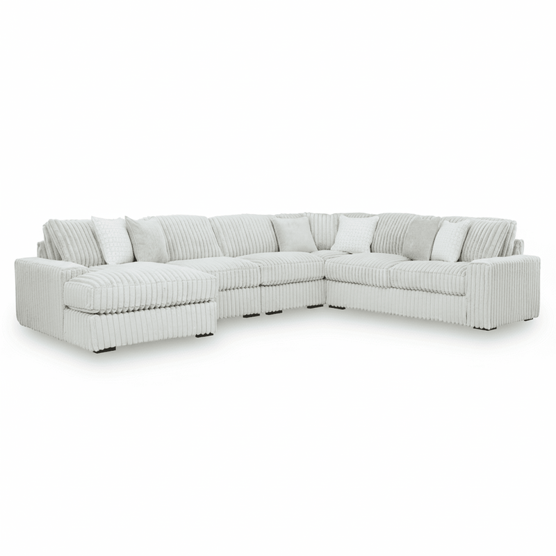 Stupendous 5 - Piece Sectional with Chaise - Berre Furniture