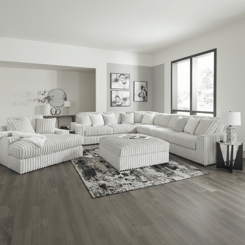 Stupendous 5 - Piece Sectional with Chaise - Berre Furniture