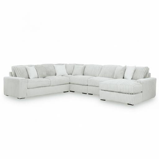 Stupendous 5 - Piece Sectional with Chaise - Berre Furniture