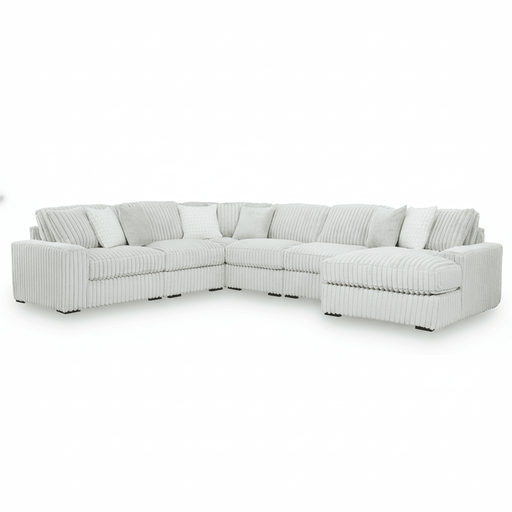 Stupendous 6 - Piece Sectional with Chaise - Berre Furniture
