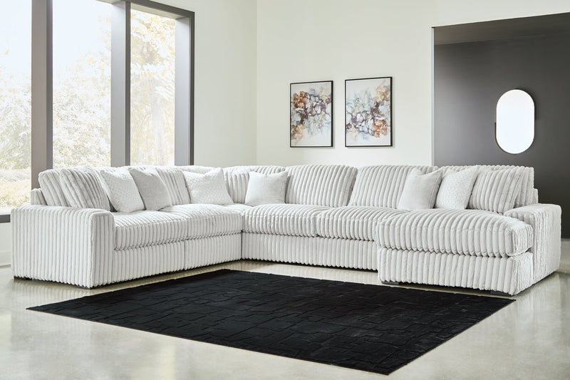 Stupendous 6 - Piece Sectional with Chaise - Berre Furniture
