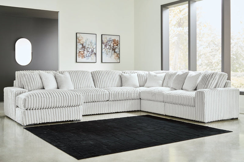 Stupendous 6 - Piece Sectional with Chaise - Berre Furniture