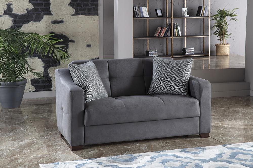 Tahoe Love Seat by Bellona MELSON DARK GRAY