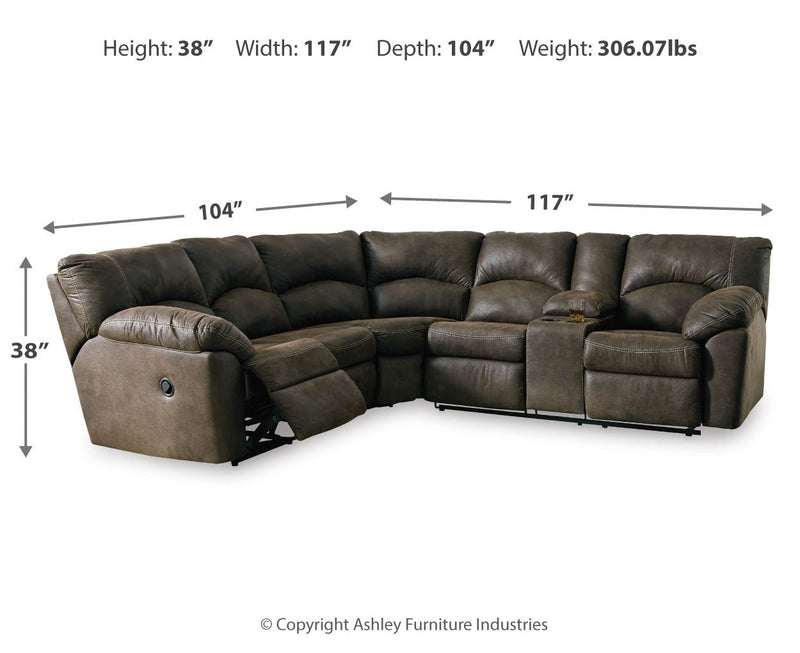Tambo 2 - Piece Reclining Sectional - Berre Furniture