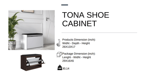 Tona Shoe Cabinet Varna Oak