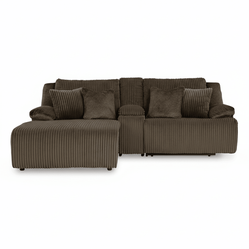 Top Tier 3 - Piece Reclining Sectional Sofa with Chaise - Berre Furniture